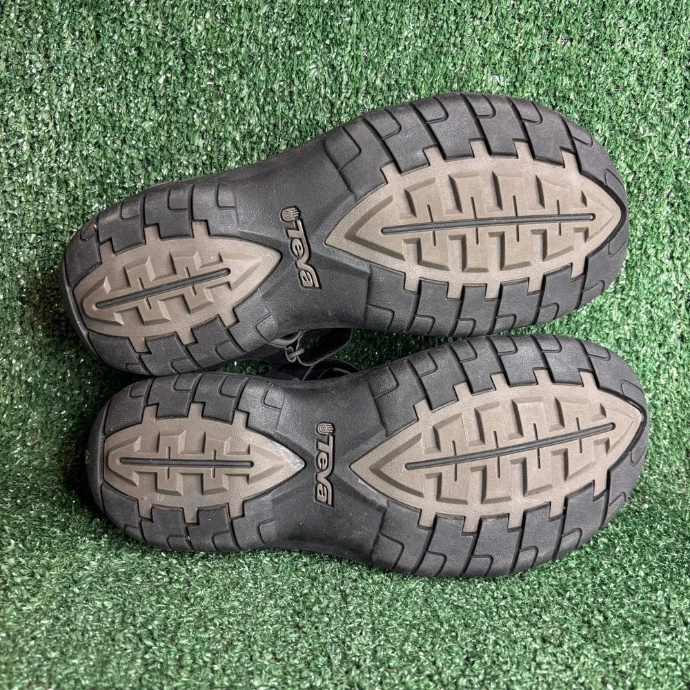 Teva‎ Minam Adjustable Strap Sport Hiking Outdoor Sandal Black Grey Mens Size 10
